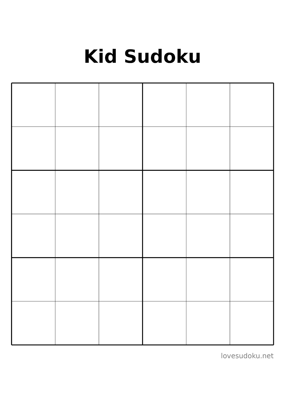 sudoku worksheet